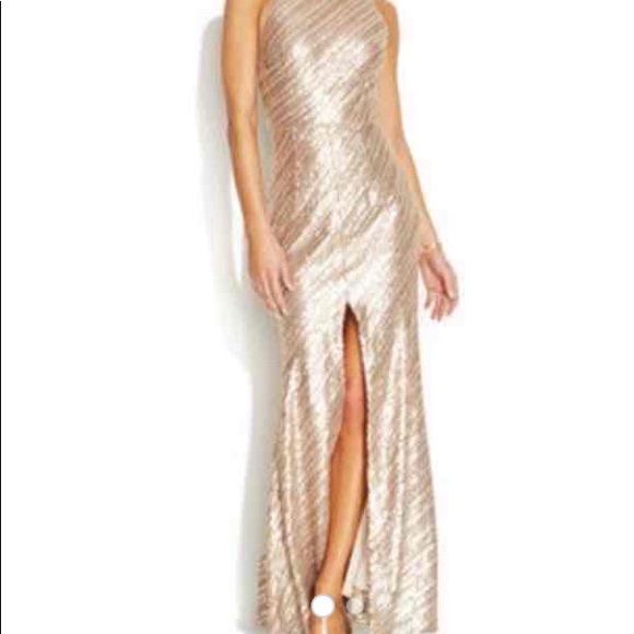 B Darlin Dresses & Skirts - Darlin Sequin Maxi dress color Gold Size 5